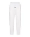 Juvia Drawstring Waist Casual Pants In White