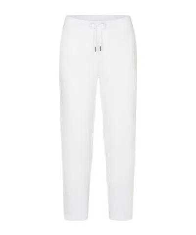 Juvia Drawstring Waist Casual Pants In White