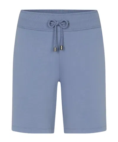Juvia Drawstring Waist Shorts In Blue