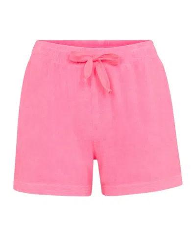 Juvia Elastic Waist Shorts In Pink