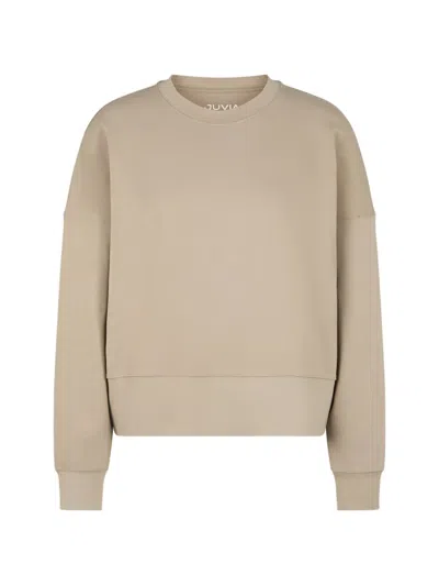 Juvia Elia Jersey Sweater In Neutral