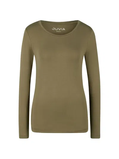 Juvia Ivette Long-sleeve T-shirt In Green