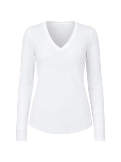 Juvia Jasmin Langarmshirt In White