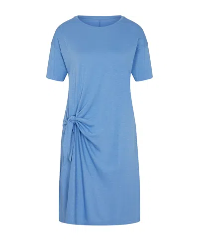 Juvia Knot Detail Dress In Blue
