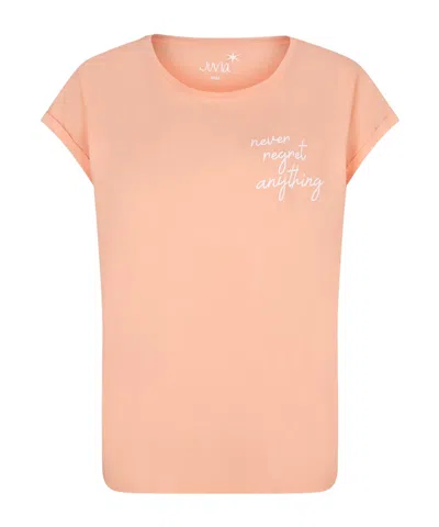 Juvia Logo Crew Neck T-shirt In Orange