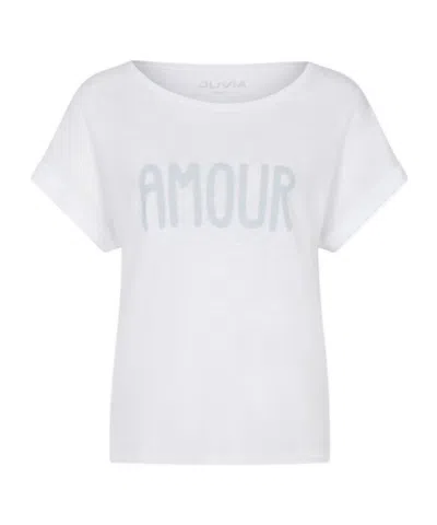 Juvia Logo Crew Neck T-shirt In White