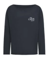 Juvia Long-sleeved Knitted T-shirt In Black