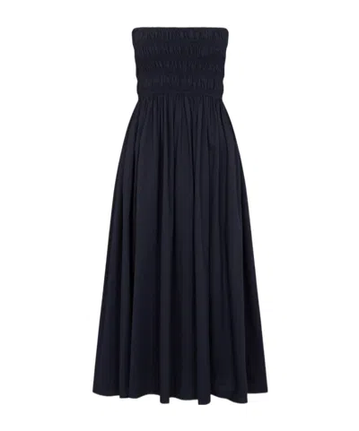 Juvia Pleated Dress In Black