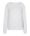 Juvia Round Neck Long Sleeve Pajamas In Gray