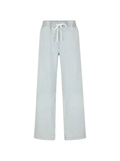 Juvia Striped Jeans In Blue