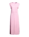 Juvia Woman Maxi Dress Pink Size S Cotton, Viscose In Pink
