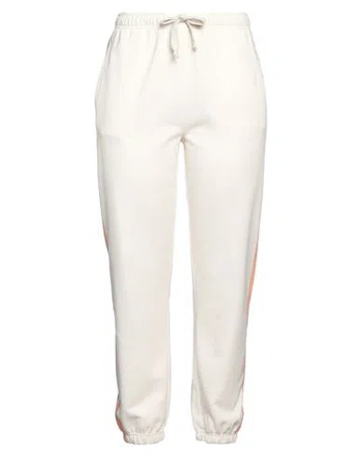 Juvia Woman Pants Cream Size Xl Cotton, Polyester