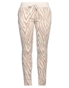 Juvia Woman Pants Light Brown Size Xl Cotton, Polyester In Beige