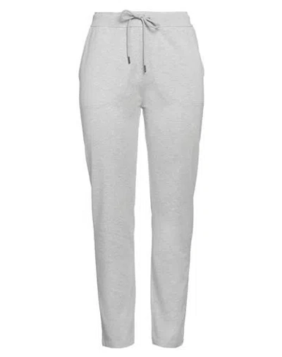 Juvia Woman Pants Light Grey Size L Cotton, Polyester