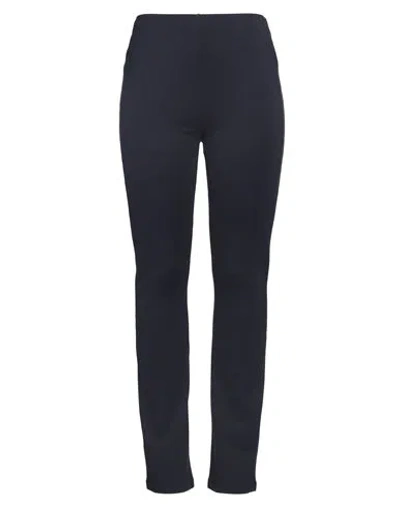 Juvia Woman Pants Navy Size Xl Viscose, Polyamide, Elastane In Navy Blue