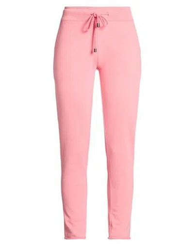 Juvia Woman Pants Pink Size S Cotton, Polyester