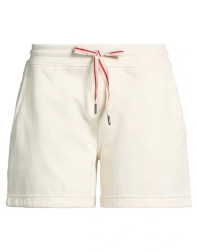 Juvia Woman Shorts & Bermuda Shorts Off White Size M Cotton, Polyester In Multi