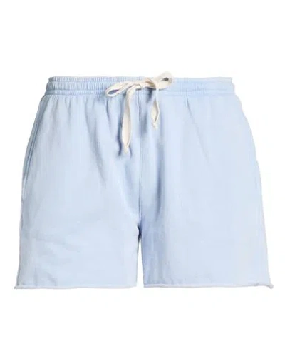 Juvia Woman Shorts & Bermuda Shorts Sky Blue Size Xl Organic Cotton