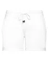 Juvia Woman Shorts & Bermuda Shorts White Size Xxs Cotton, Polyester