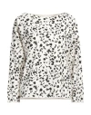 Juvia Woman Sweatshirt Cream Size M Cotton, Polyester In White