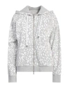Juvia Woman Sweatshirt Light Grey Size M Cotton, Polyester In Grey