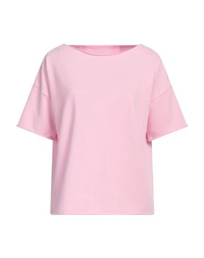 Juvia Woman Sweatshirt Pink Size S Cotton, Polyester