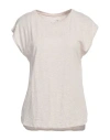 Juvia Woman T-shirt Beige Size M Cotton, Viscose In Beige