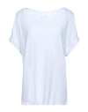 Juvia Woman T-shirt White Size S Cotton, Viscose