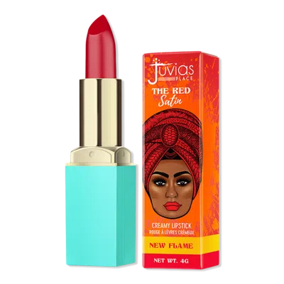 Juvia's Place The Reds Satin Creamy Lipstick - New Flame