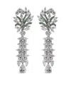 Juwelina Paris Diva Earrings In Silver