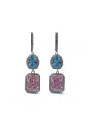 Juwelina Paris Marlene Earrings In Blue