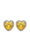 Juwelina Paris Radiant Heart Earrings