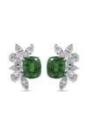 Juwelina Paris Roque Cuff Earrings In Green
