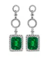 Juwelina Paris Rubain Earrings In Green