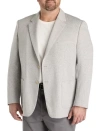 Jv Reflex Big & Tall Houndstooth Sport Coat In Grey