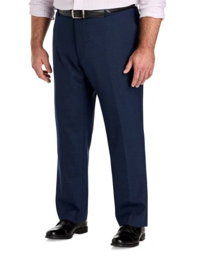 Jv Reflex Big & Tall Textured Suit Pants V2 In Blue
