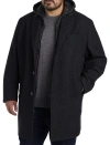 Jv Reflex Westin Hooded Overcoat In Black