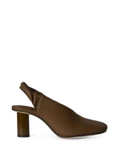 Jvam Slingback Square-toe Pumps In Multi