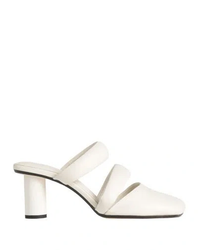 Jvam Woman Sandals White Size 10 Sheepskin