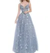 Jvn Long Prom Ball Gown In Charcoal In Pink