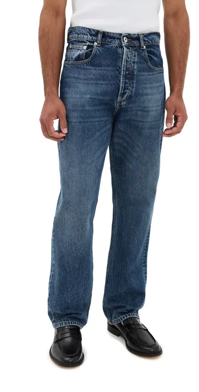 Jw Anderson 5 Pocket Straight Leg Jeans Mid Blue