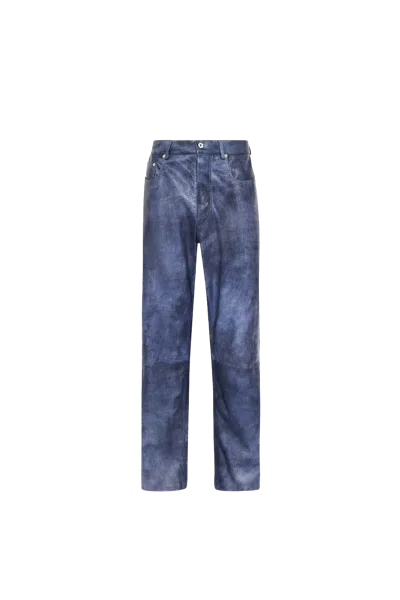 JW ANDERSON JW ANDERSON 5 POCKET STRAIGHT LEG TROUSERS BLUE