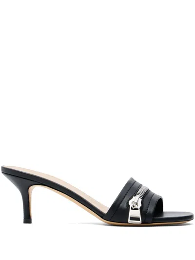 Jw Anderson 55mm Leather Sandals In Black