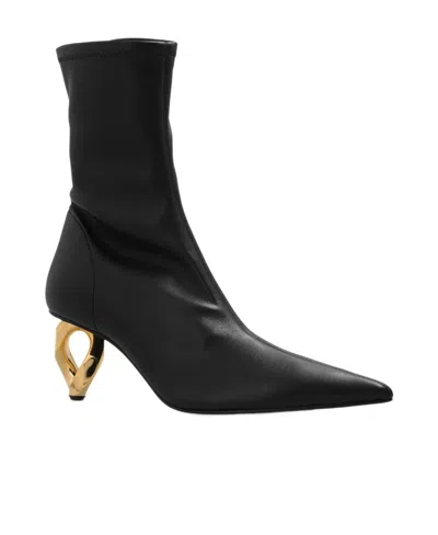 JW ANDERSON JW ANDERSON POINTED-TOE HEELED ANKLE BOOTS