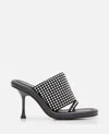 Jw Anderson 90mm Bumper Strass Mules In Black