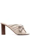 Jw Anderson Beige Bow Heeled Mules In Neutrals