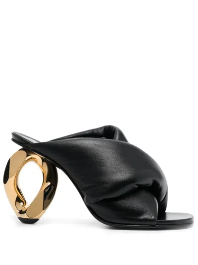 JW ANDERSON 95MM CHAIN HEEL SANDALS