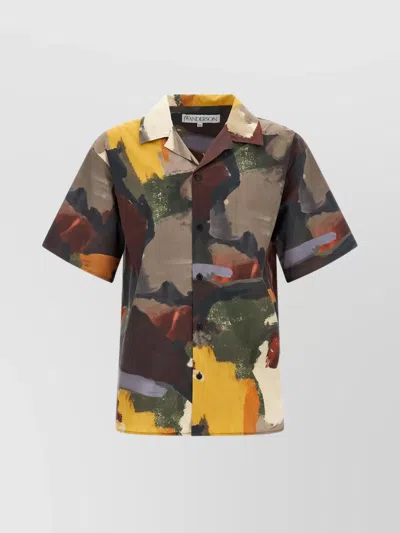 JW ANDERSON ABSTRACT PATTERN SHORT SLEEVE SHIRT