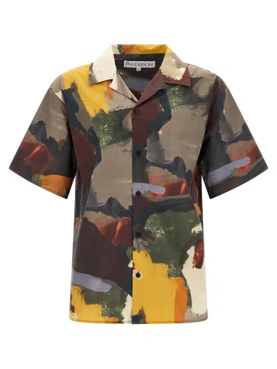 JW ANDERSON JW ANDERSON ABSTRACT PRINT SHIRT