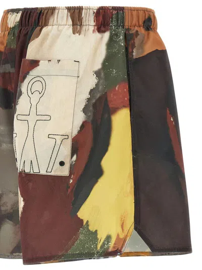 Jw Anderson Abstract Printed Costume In Multicolor